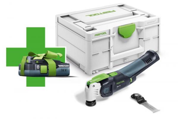 Festool Akk- Oszillierer VECTURO OSC 18 E-Basic + Gratis 4,0 AH Akku Nr. 577033 !!Nur solange der Vorrat reicht!!